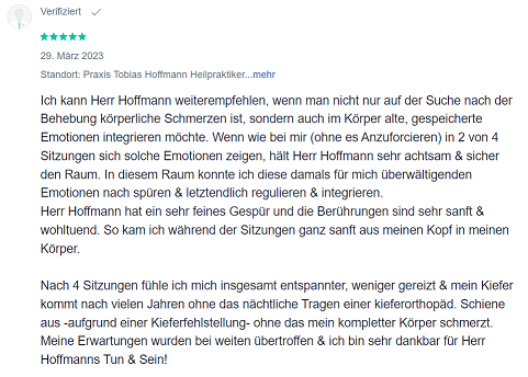 Positive Jamenda Bewertung für Tobias Hoffmann von Patient